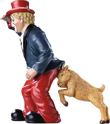 Produktbild von GILDE Dekofigur Clown Der Hinterhalt H. 14 cm, 10223
