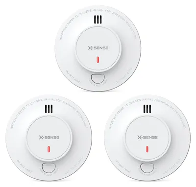 Produktbild von Smarte Rauchmelder ohne Basisstation, Set mit 3 Stück
