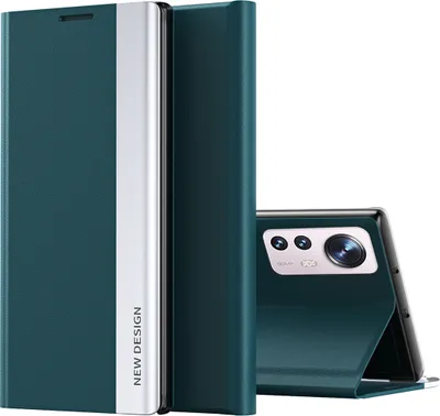 Immagine prodotto di Xiaomi Mi 12 Pro Case, Custodia magnetica in Finto cuoio con funzione stand per Xiaomi Mi 12 Pro verde