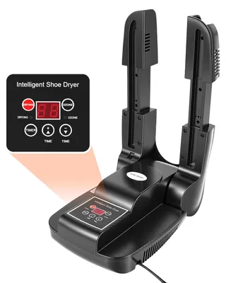Image de Sèche-chaussures électrique - Chauffant pour chaussures et bottes - Désinfection par lumière UV - Séchage rapide et élimination des odeurs - 200 W, 230 V - Noir