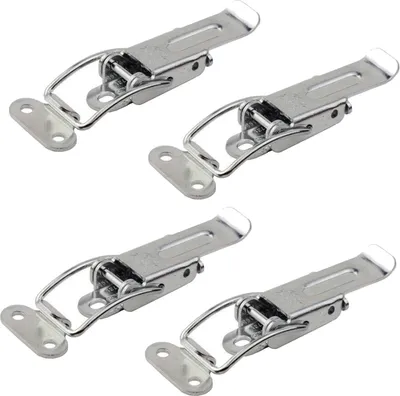 Produktbild von 4 x Spannverschluss Catch #22 verzinkt Kniehebelspanner Tischplattenverbinder Hebelverschluss SOTECH