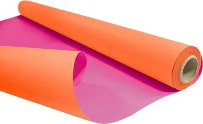 Produktbild von Dekoratives Verpackungspapier KRAFT DUO Orange-Rosa 69 cm/25 m