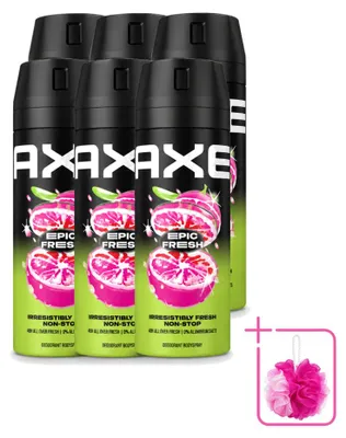 Zdjęcie produktu dla 6 sztuk dezodorantu w sprayu Axe Epic Fresh, pojemność 150 ml - zestaw ekonomiczny
