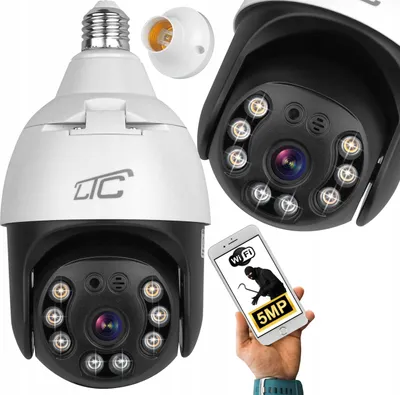 Produktbild von Wi-Fi Kameraglühbirne 5Mpx Ip65 Zur Überwachung Mit Zweiseitiger Kommunikation