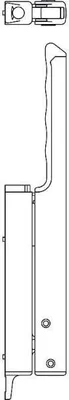 Produktbild von Hautau Primat FL190 Handhebel einzeln weiß 171038