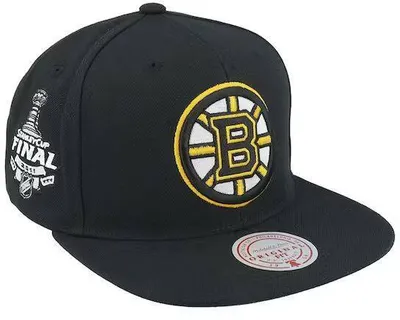 Produktbild von Kappe Mitchell & Ness Snapback Boston Bruins NHL, schwarze Snapback-Kappe - Einheitsgröße