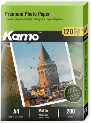 Zdjęcie produktu dla Papier fotograficzny błyszczący, format A4, 120 g/m², 120 arkuszy, do zdjęć i plakatów