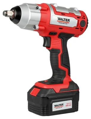 Produktbild von WALTER Li-Ion Akku-Drehschlagschrauber 18 V, mit LED-Arbeitsleuchte und Quickstop-Mechanismus, max. Schlagkraft 250 Nm, bis zu 3000 Schläge/min, inkl. Ladegerät, Stecknuss-Set und Kunststoffkoffer