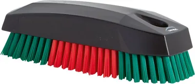 Produktbild von Vikan Handbürste, Nagelbürste, Handwaschbürste, Reinigungsbürste, Teppichbürste, Handreinigungsbürste 120mm mit harten Borsten