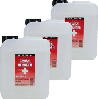 Produktbild von Renuwell Swiss Reiniger Holzreiniger Möbelpflege Allzweckreiniger Spar-Sets 3 x 3 Liter