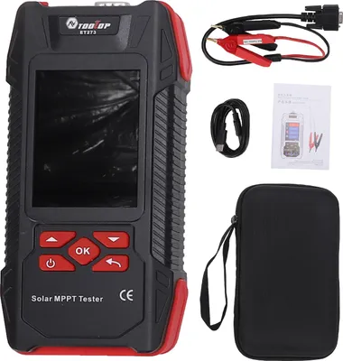Zdjęcie produktu dla Solar MPPT Tester, 3,2-calowy ekran, napięcie 3-90V prąd 0-40A moc 0-2000W, przenośny analizator MPPT z automatycznym wyłączaniem zasilania paneli słonecznych