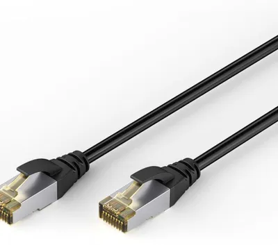 Zdjęcie produktu dla Digitus Kabel krosowy zewnętrzny CAT 6A S/FTP, 2 m, PE, 2 m, Cat6a, S/FTP (S-STP), RJ-45, RJ-45, Czarny