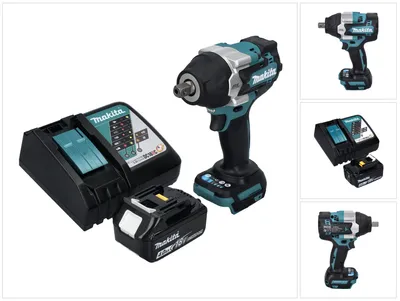 Immagine prodotto di Avvitatore a impulsi a batteria Makita DTW 701 RM1 18 V 700 Nm 1/2" XPT Brushless + 1x batteria ricaricabile 4,0 Ah + caricabatterie