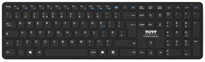 Produktbild von Port Designs 900903-R-DE, Volle Größe (100%), Kabellos, Bluetooth, QWERTZ, Schwarz