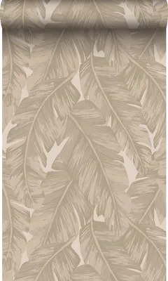 Produktbild von Origin Wallcoverings Tapete Palmblätter Beige 50 x 900 cm