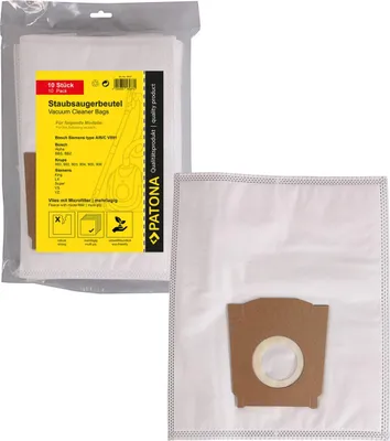 Obrázok produktu pre 10x Vreckový mikrofilter do vysávača f. Bosch typ A,B,C