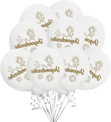 Produktbild von 20 weiße Luftballons für Jugendfeiern - Dekoration für Feiern mit 20 Luftballons