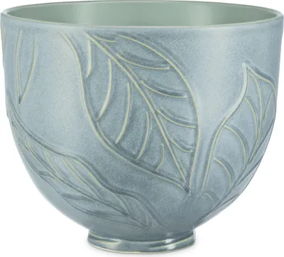Produktbild von Kitchenaid Rührschüssel 5KSM2CB5LB Spring Leaves Keramikschüssel 4,7L Grün-Blau