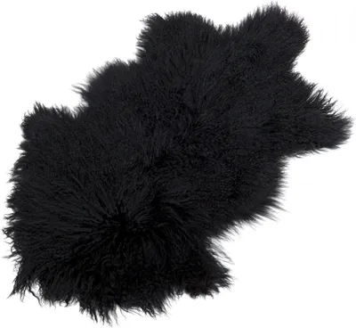Produktbild von Naturform Tibetlammfell Teppich 100x55cm JAY37 Schwarz 100cm