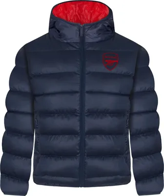 Image de Arsenal FC - Veste pour garçon, matelassée GF330 (122) (Bleu marine foncé)