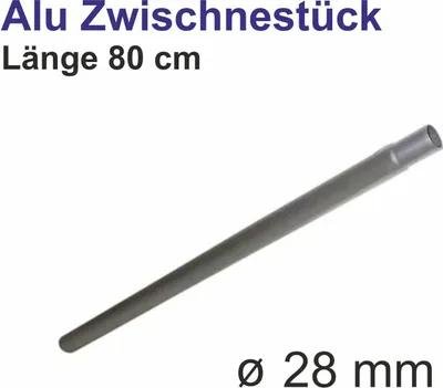 Produktbild von Alu Zwischenstück 80cm x 28mm Verlängerung Zeltstange Zelt Gestänge Tarp Vorzelt