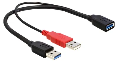 Produktbild von Delock - USB-Kabel - USB Typ A (W) zu USB (nur Strom), USB Typ A (M) - USB 3.0 - 30 cm