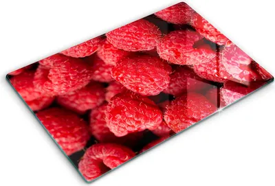 Produktbild von Abdeckung Glas - Küchenabdeckung - 80x52 cm - Abdeckplatte -Himbeerfrucht