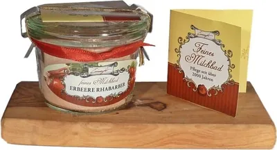 Produktbild von Einseifer Feines Milchbad Erdbeere & Rhabarber Im Glas
