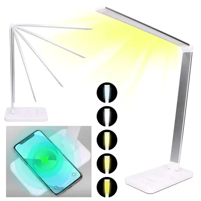 Produktbild von Extralink LED Schreibtischlampe dimmbar mit induktiver Ladung