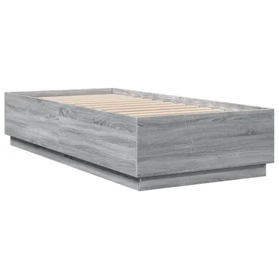 Produktbild von Bettgestell Grau Sonoma 90x200 cm Holzwerkstoff