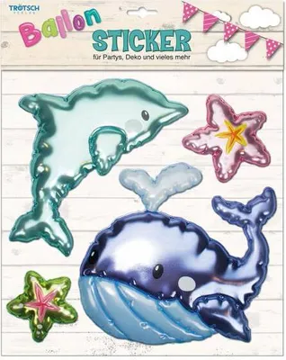 Produktbild von Trötsch Ballon-Sticker Ozean 31 x 38 cm