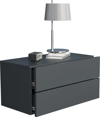 Zdjęcie produktu dla Szafka nocna | Szuflada ścienna | Tablica ścienna | Stół nocny | Wymiary ok. H. 30 x W. 60 x D. 32 cm - Usal L 60 cm
