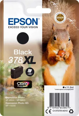 Zdjęcie produktu dla Epson 378XL - 11,2 ml - XL - Czarny - Oryginalny - Opakowanie typu blister