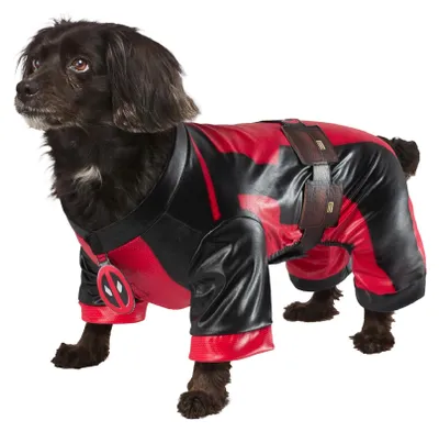 Image de Costume officiel Deadpool pour chien, costume pour animaux de compagnie, différentes tailles