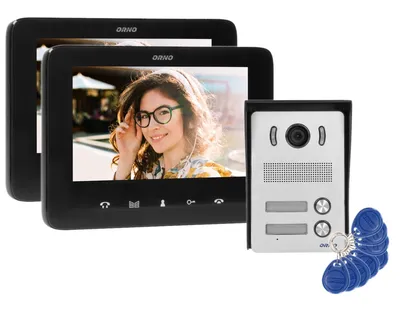 Zdjęcie produktu dla Wideodomofon dla dwóch rodzin INDI MULTI N ORNO OR-VID-VP-1071/B