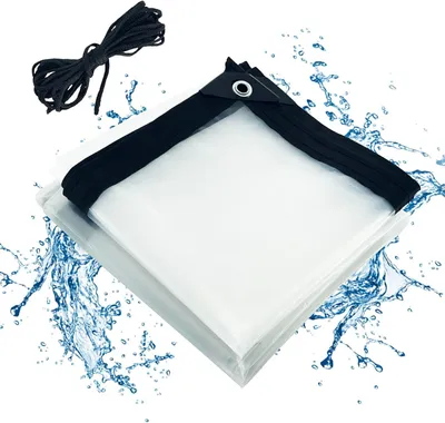 Obrázek produktu pro Zahradní plachta, ochranná plachta, odolná, nepromokavá, bílá, 3 x 3 m