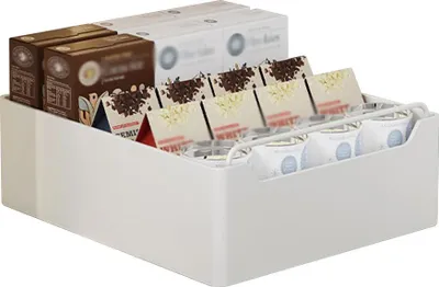 Produktbild von Ausziehbarer Schrank-Organizer - Schubladenauszug - 30 cm Breite - Stahl - Für Küche/Bad/Vorratsraum - Weiß