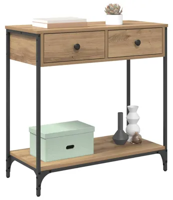 Obrázok produktu pre vidaXL Konzolový stolík Artisan dub 75 x 34,5 x 75 cm Materiál na báze dreva