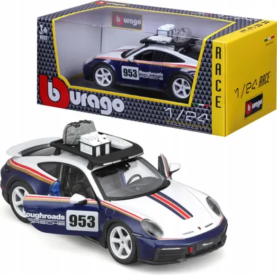 Zdjęcie produktu dla Bburago Porsche 911 Dakar - Model Samochodu 1:24, Metalowy