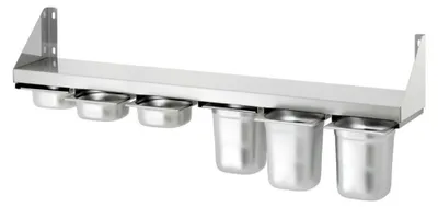 Produktbild von Bartscher Gewürzbord für 6x 1/6 GN, 1200x200x200 mm, mit GN-Behälter-Stopper