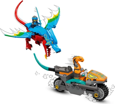 Produktbild von LEGO 71759 NINJAGO Drachentempel Set mit Spielzeug-Motorrad, 4 Minifiguren inkl. Kai und Nya sowie Drachen- und Schlangen-Figuren