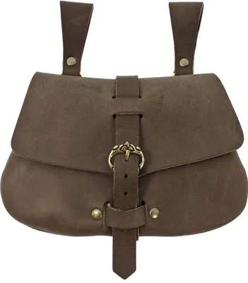 Produktbild von D-Form Gürteltasche des Mittelalters Braun