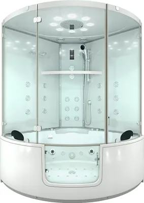 Produktbild von Dampfdusche Whirlpool Dusche Duschkabine K60-WS-EH-EC 140x140cm