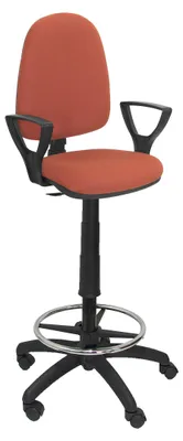 Zdjęcie produktu dla Krzesło ergonomiczne, regulowane na wysokość, z podnóżkiem, kolor brązowy