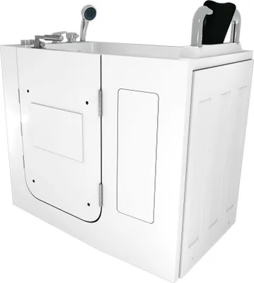 Produktbild von Sitzwanne Whirlpool Badewanne mit Tür S08WP-A-R 68x110cm