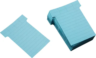 Produktbild von Ultradex T-Karte 542156 60x85mm blau 100 St./Pack.