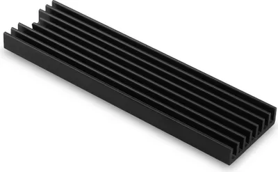 Produktbild von Axagon CLR-M2L6 Alu-Passivkühler für alle M.2-SSD-Festplatten Gr. 2280, Höhe 6 mm., Kühlkörper/Radiator, Schwarz