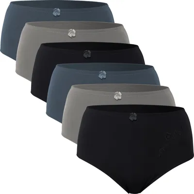 Produktbild von Celodoro Damen Taillenslip (6er Pack) Microfaser-Slip mit Stickerei - City 44-46