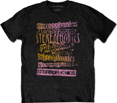 Obrázek produktu pro Stereophonics - Tričko pro muže/dámy Uni RO7454 (XL) (Černá)