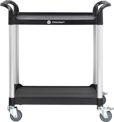 Produktbild von TOOLCRAFT 1296213 Servicewagen Herstellerfarbe: Schwarz, Silber
